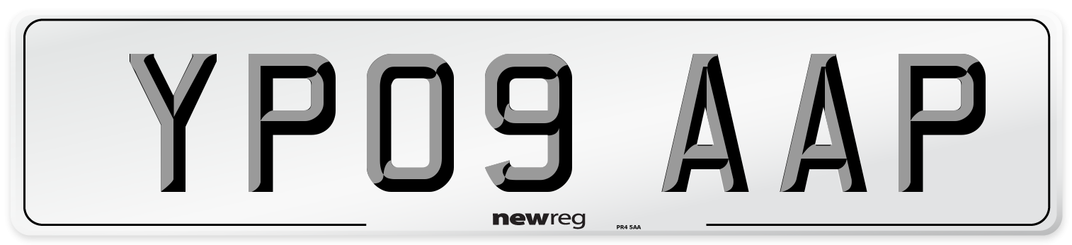 YP09 AAP Number Plate from New Reg